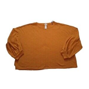 H&M Women’s Mustard  Basic  Blouse 3/4  Sleeve Sz M